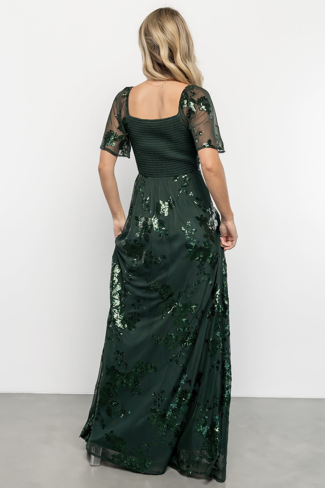 Baltic Born Womens Karina Sequin Maxi Dress | Dark Green | Size: XL Baltic Born Womens Karina Sequin Maxi Dress | Dark Green | Size: XL