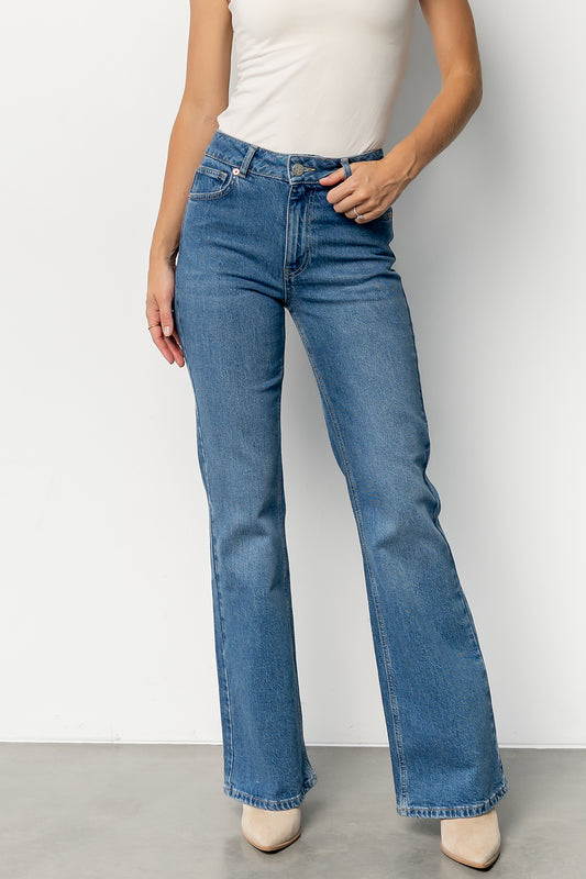 Michel High Rise Bootcut Jeans | Mid Wash