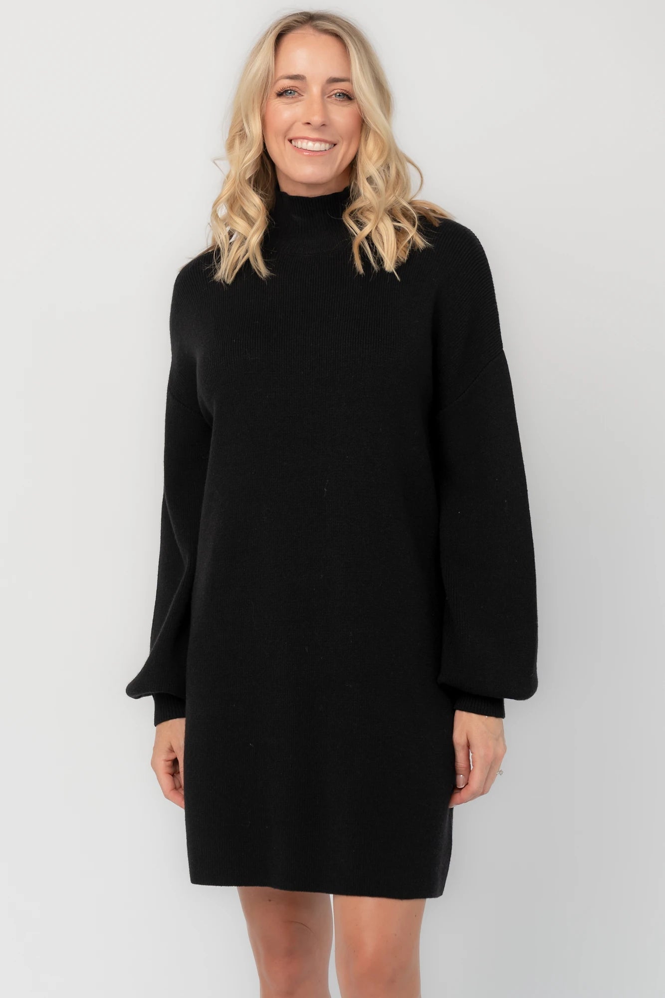 Harlow Sweater Dress | Black