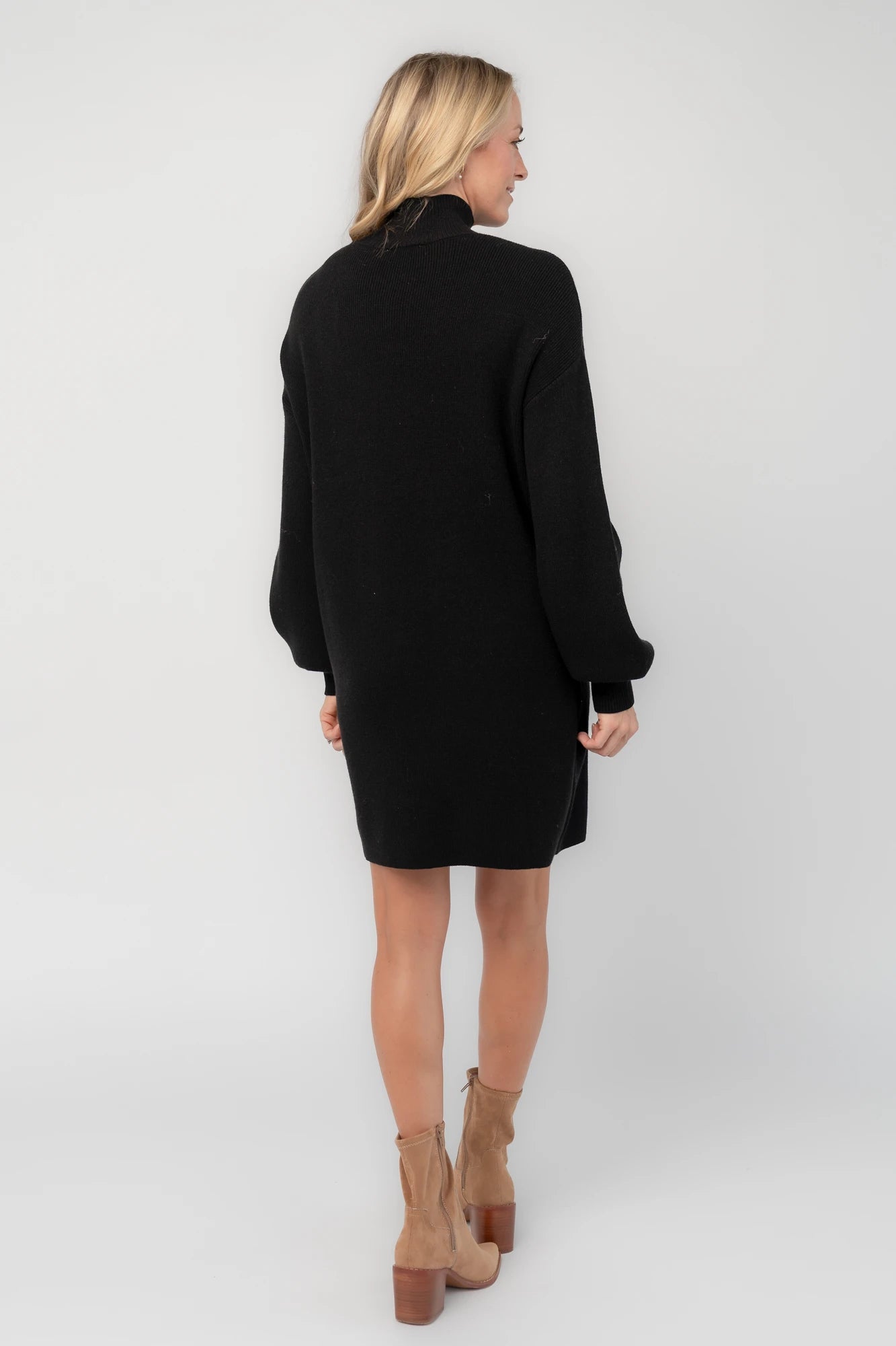 Harlow Sweater Dress | Black