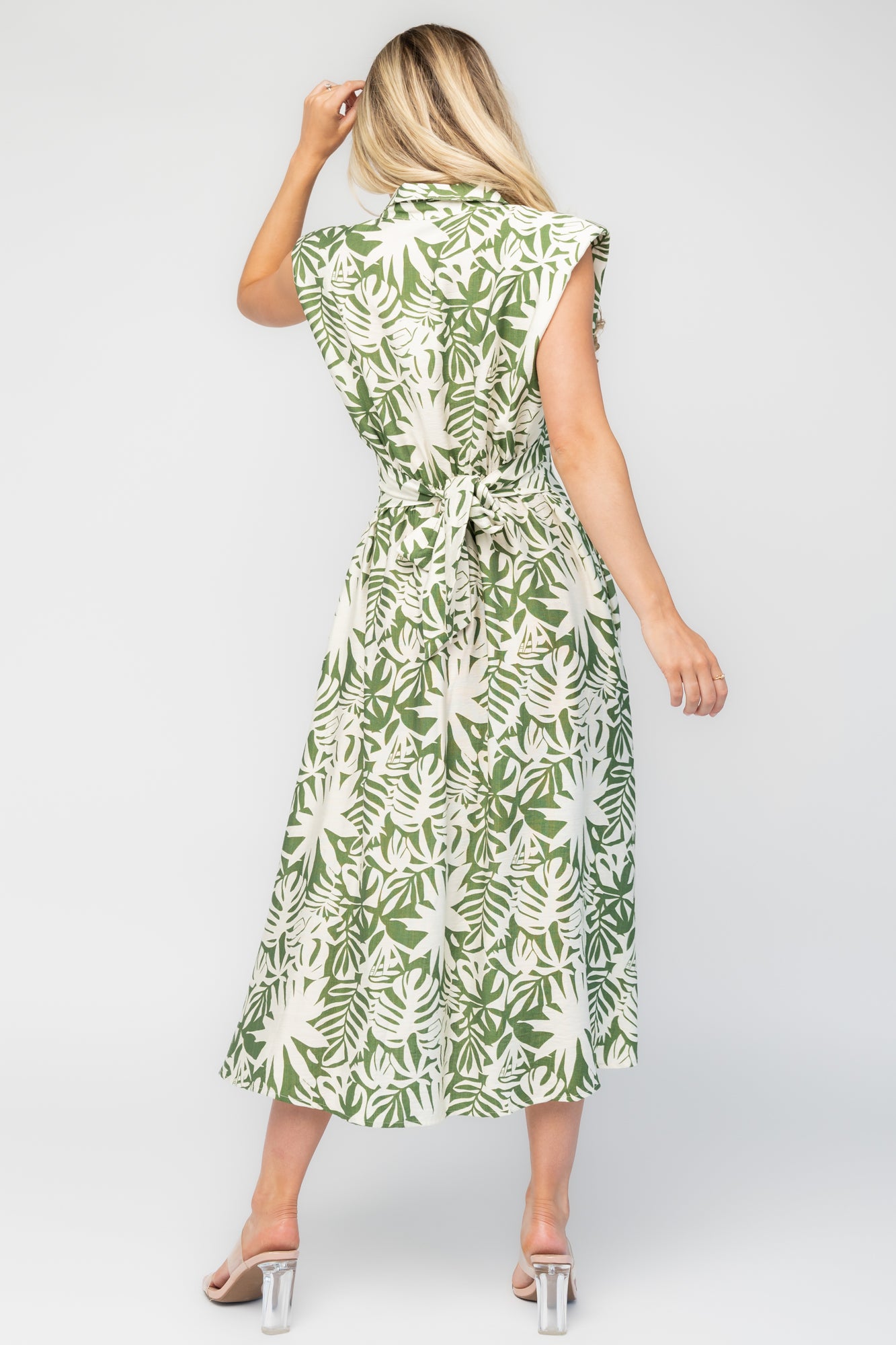 Isolde Midi Dress | Ivory + Olive Floral