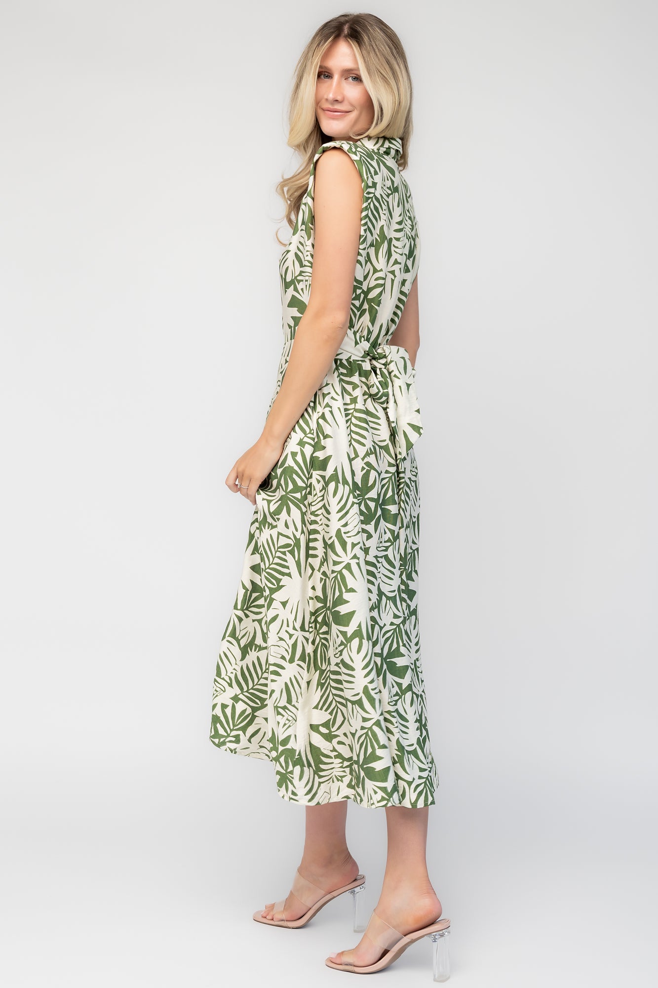 Isolde Midi Dress | Ivory + Olive Floral