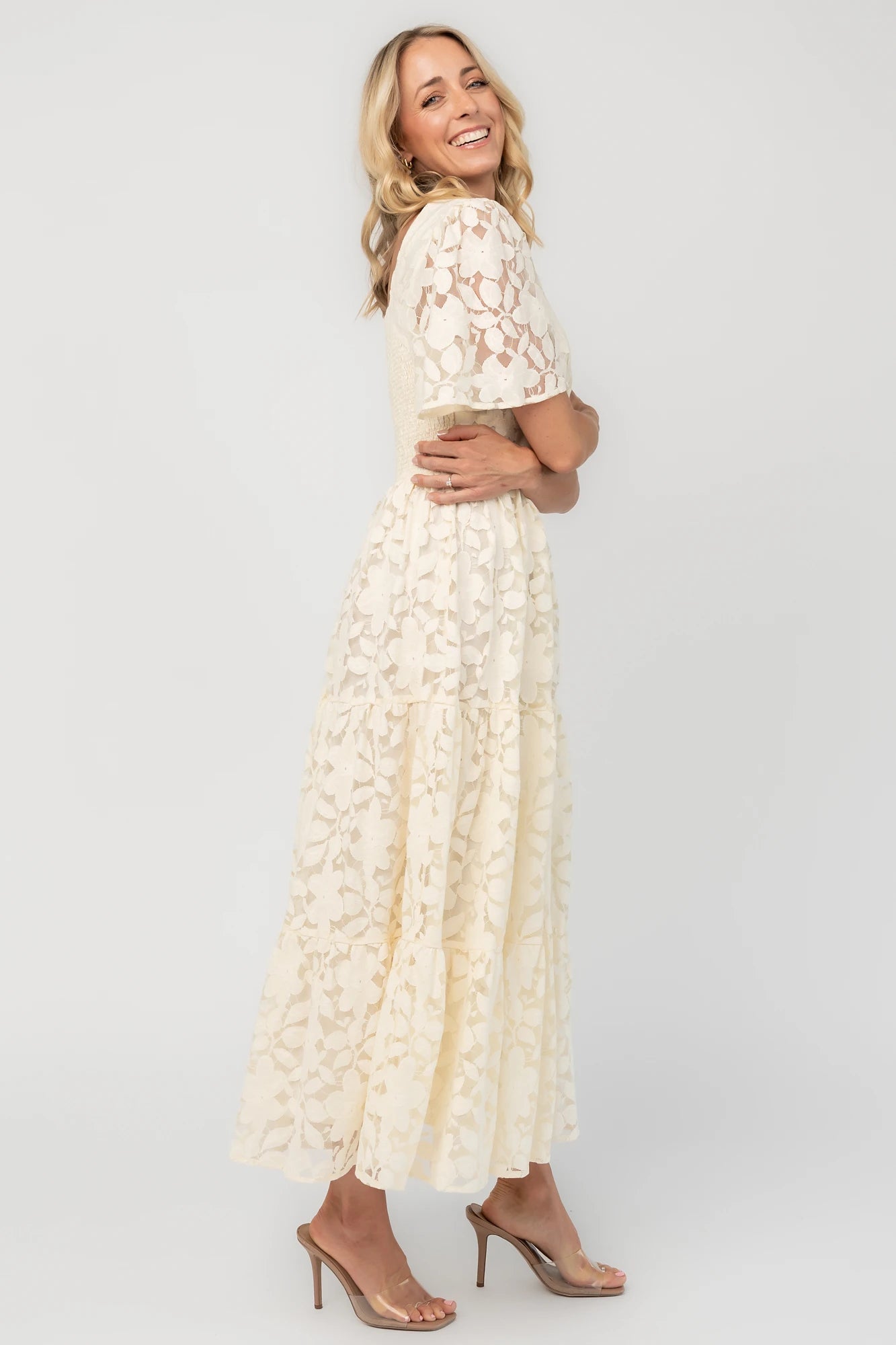 Samara Midi Dress | Cream