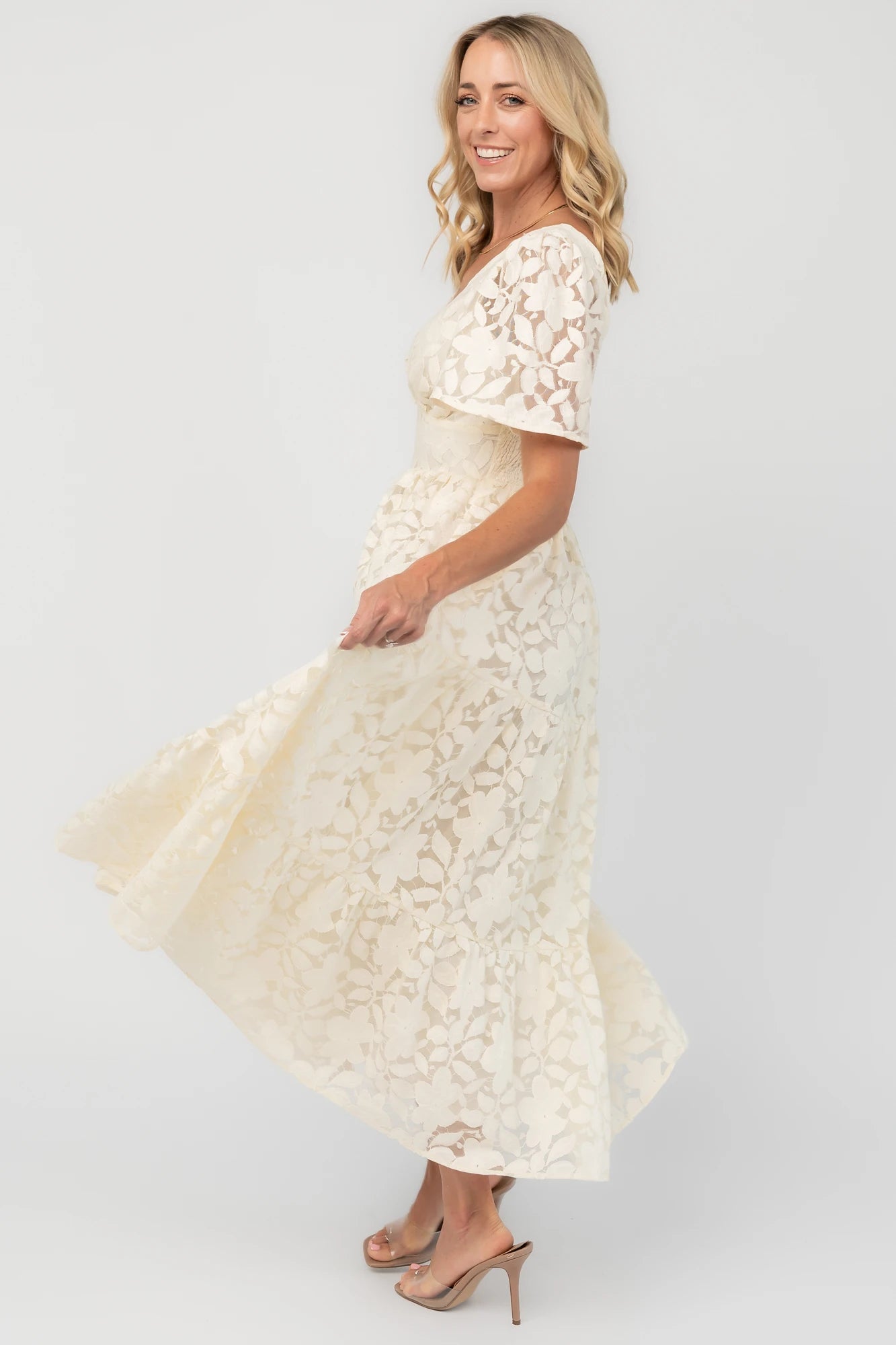 Samara Midi Dress | Cream