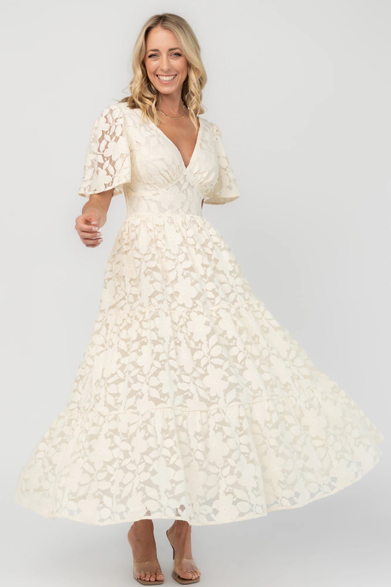 Samara Midi Dress | Cream