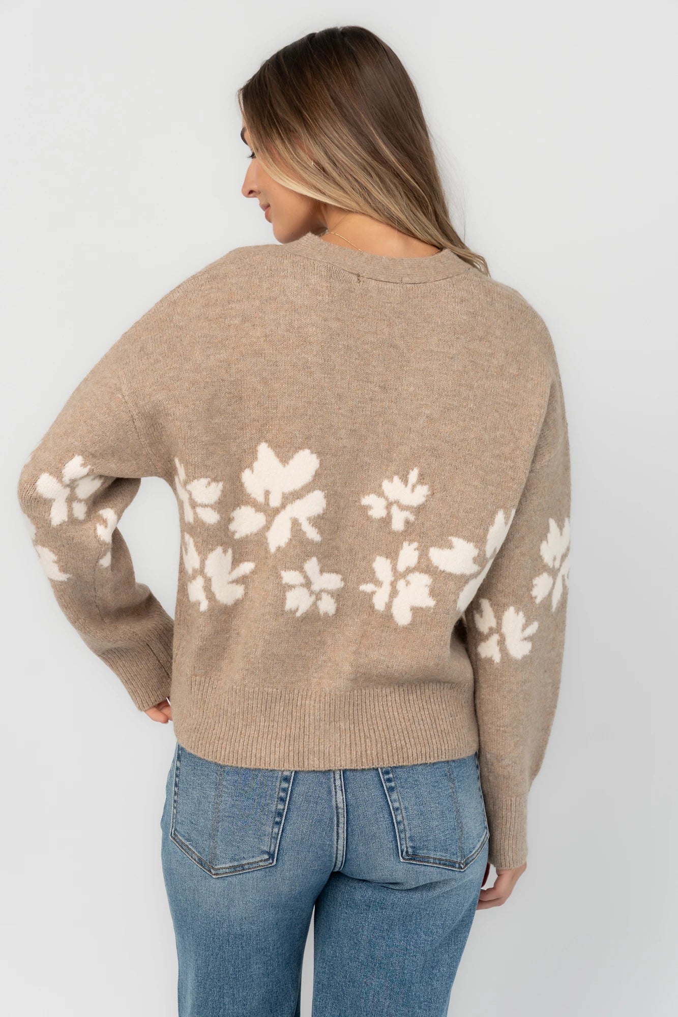 Adelana Knit Cardigan | Taupe