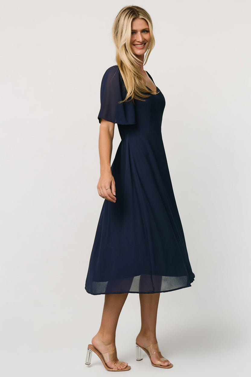 Colette Sweetheart Midi Dress in Blue Colette Sweetheart Midi Dress in Blue