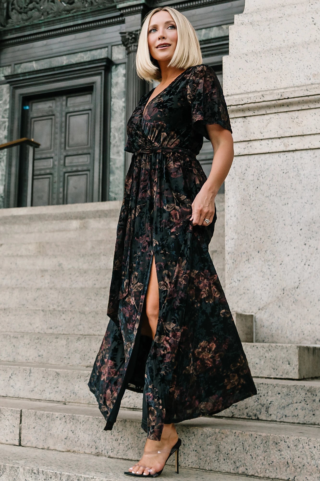 Uma Velvet Maxi Dress