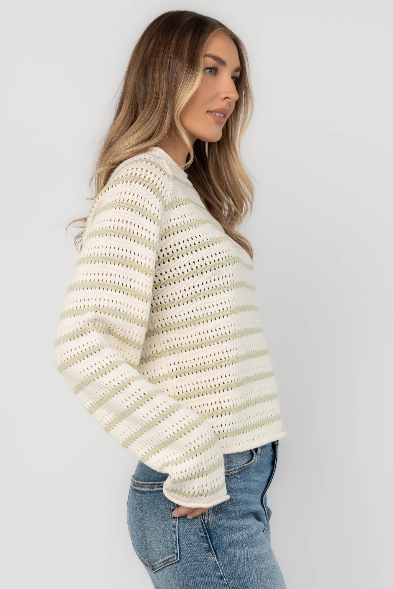 Calluna Sweater | Cream + Sage