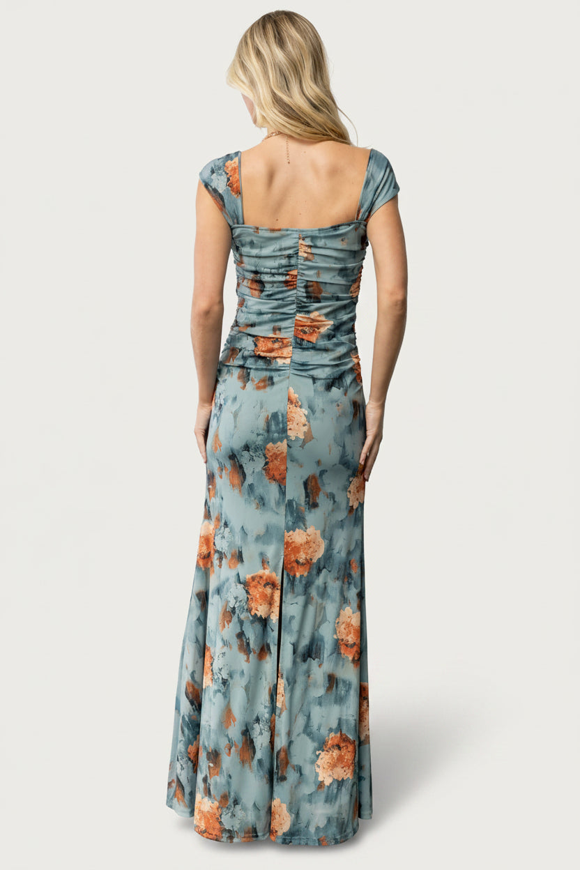 Amelia Tank Maxi Dress | Vintage Teal + Rust