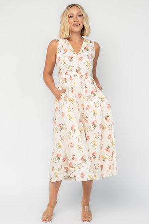 Whitmore Midi Dress | Cream Multi Floral
