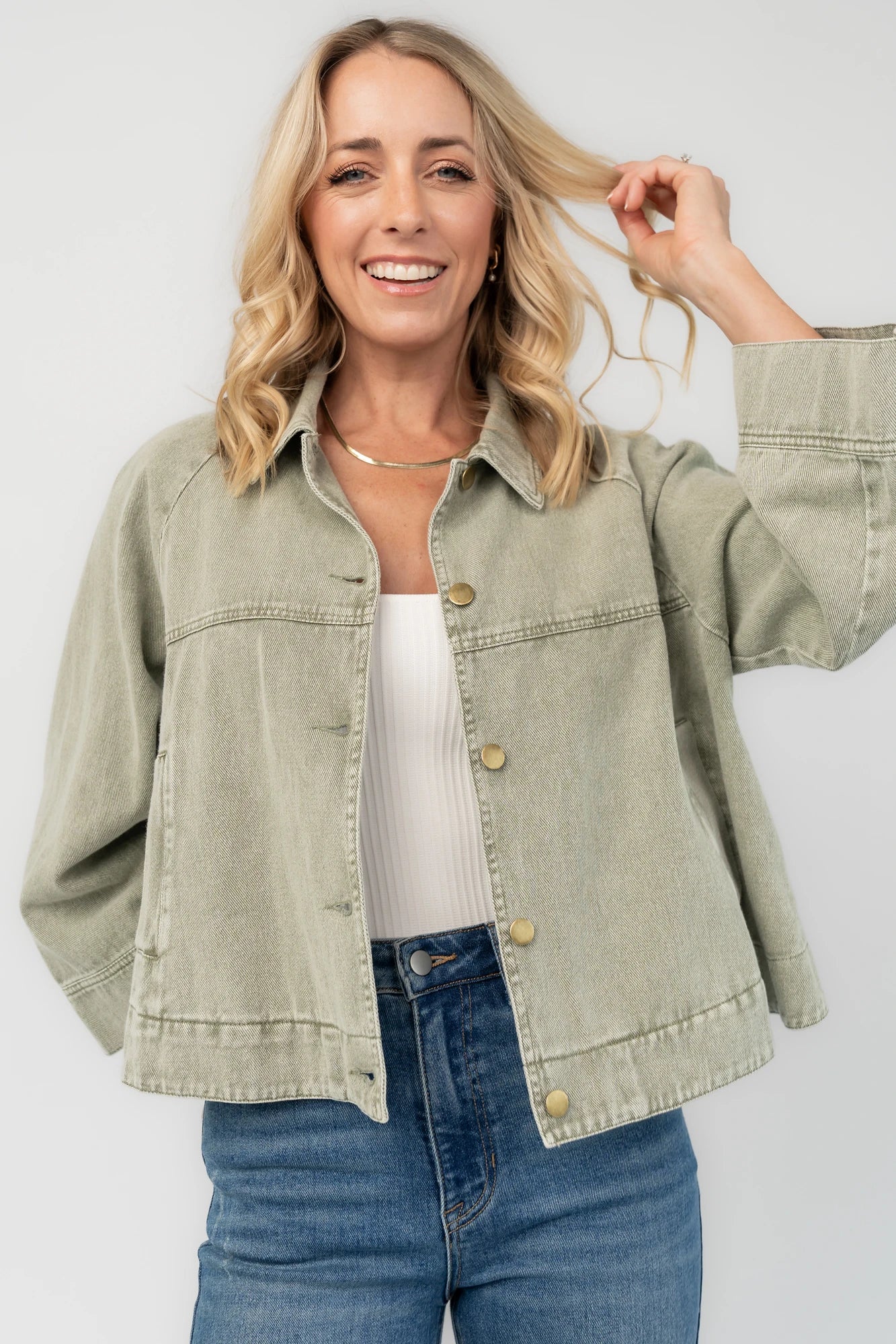Hutch Light Weight Jacket | Dusty Olive