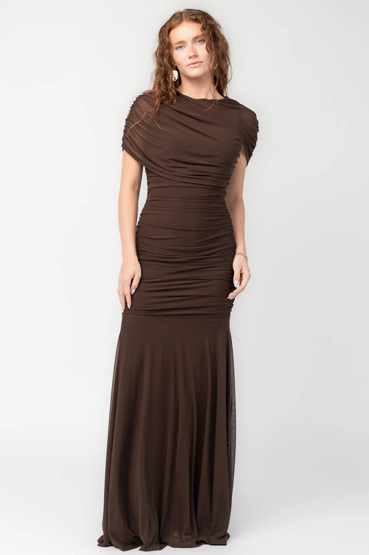 Serenade Maxi Dress | Dark Brown