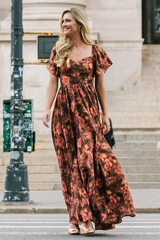 boho mother of thebride dresses Vintage Mauve The Bride V-Neck A-Line Half Sleeves Ruched Zipper Long Chiffon Mother Of The Bride Dress a flowy A Boho Mother of the Bride