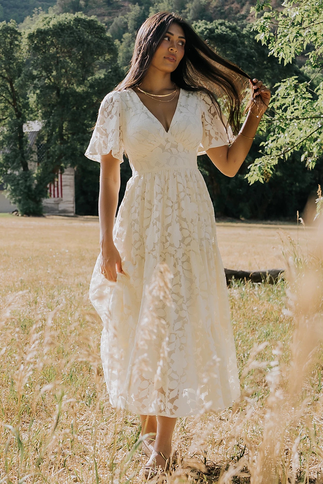 Samara Midi Dress | Cream