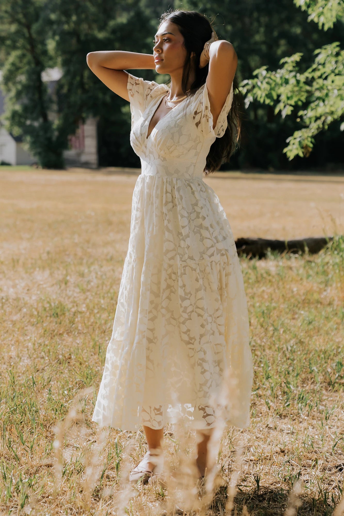 Samara Midi Dress | Cream