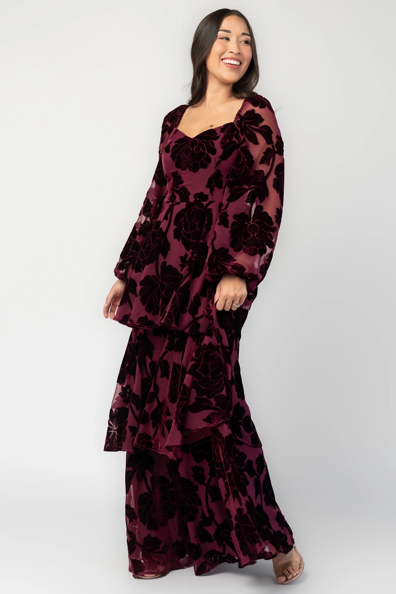 Alexandra Velvet Maxi Dress | Mulberry