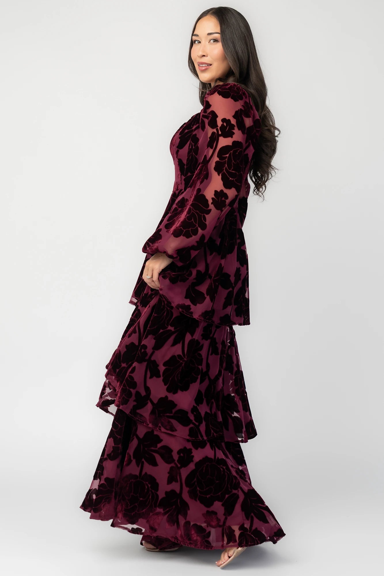 Alexandra Velvet Maxi Dress | Mulberry