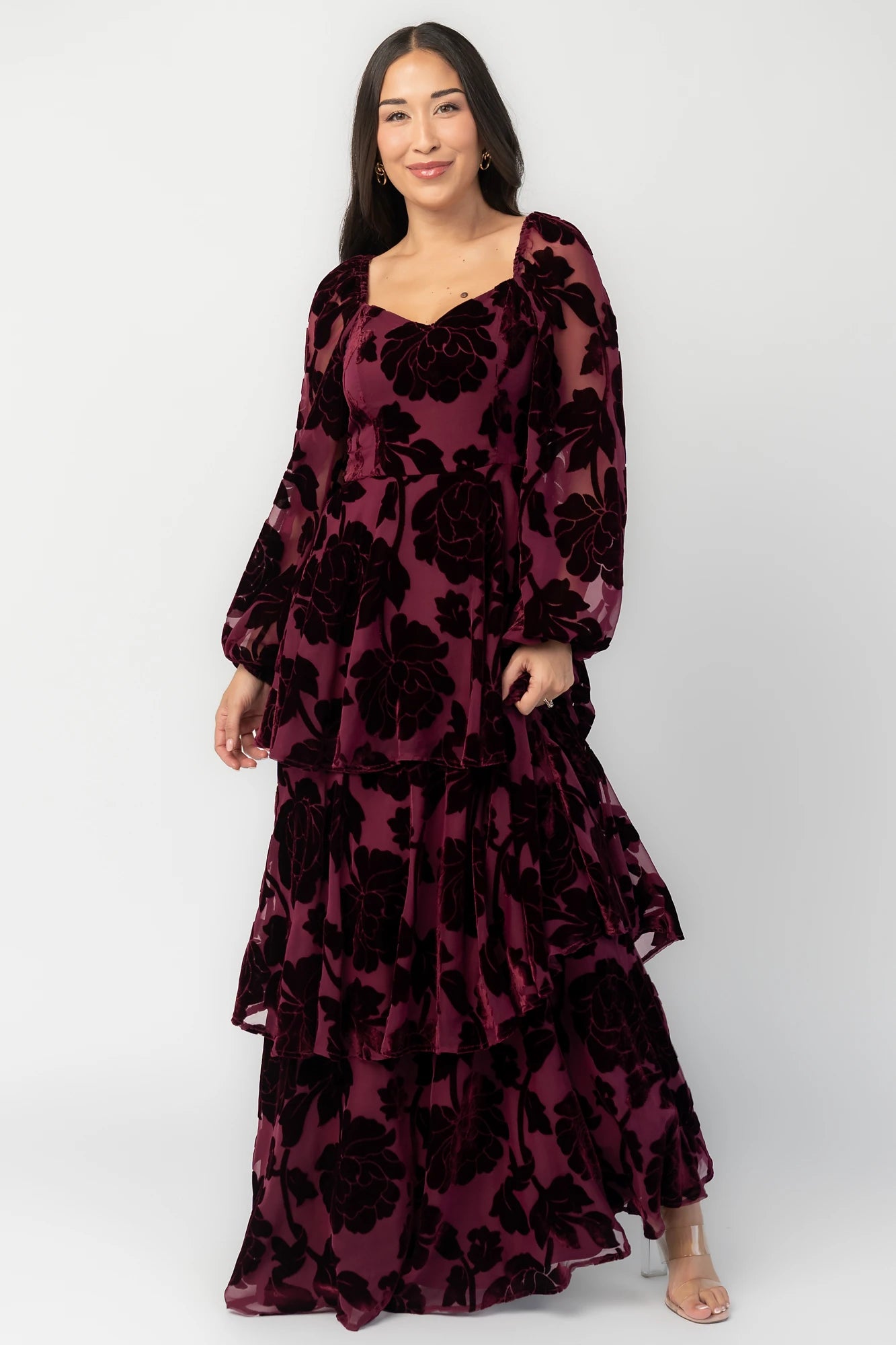 Alexandra Velvet Maxi Dress | Mulberry