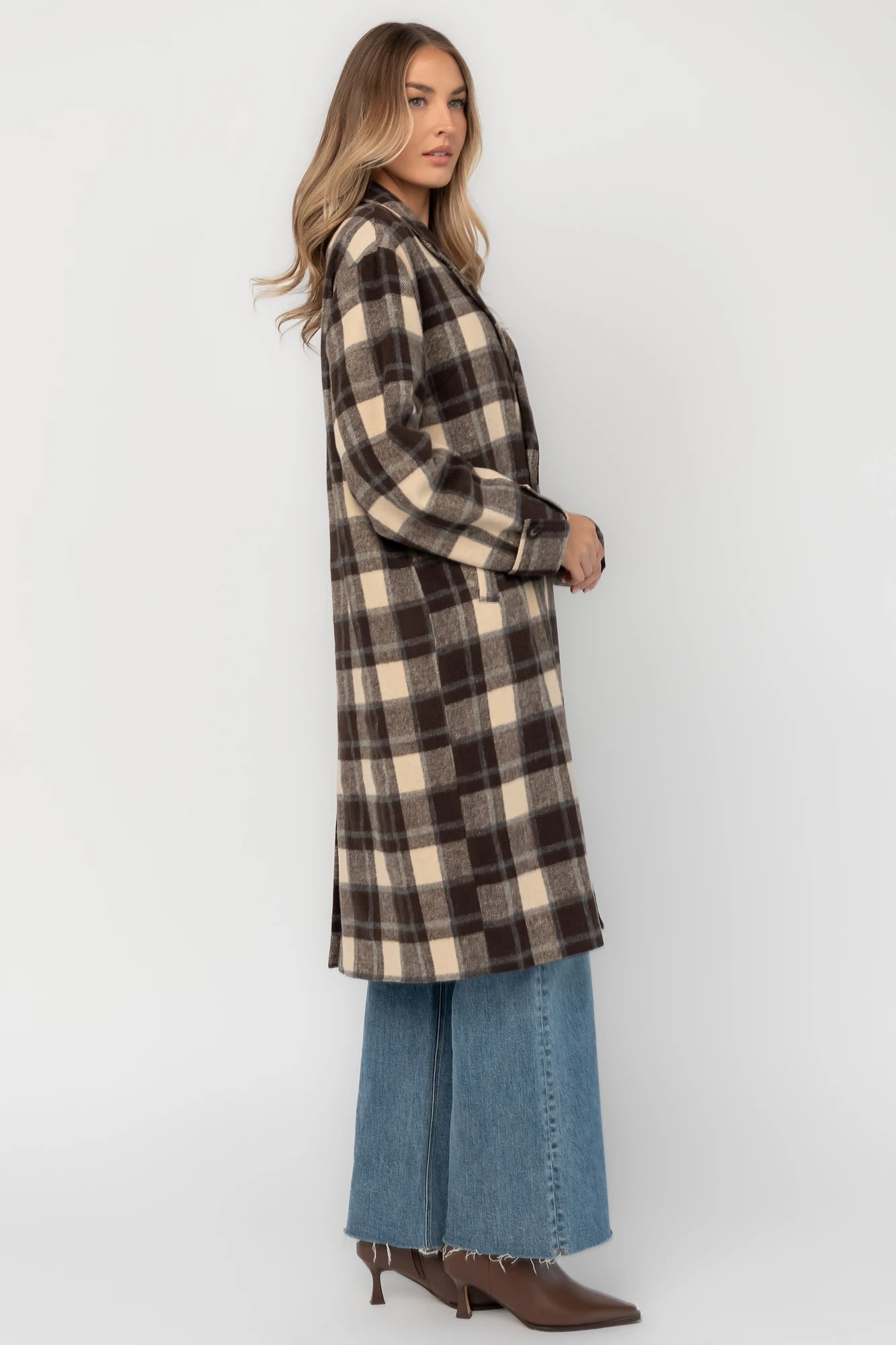 Eira Coat | Brown Plaid
