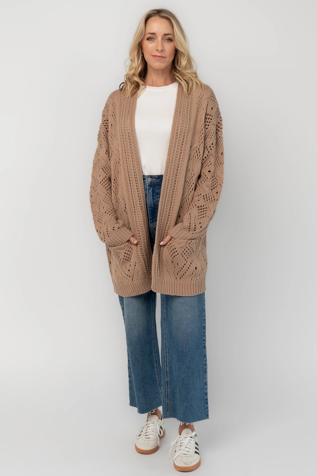 Loeb Knit Cardigan | Light Mocha