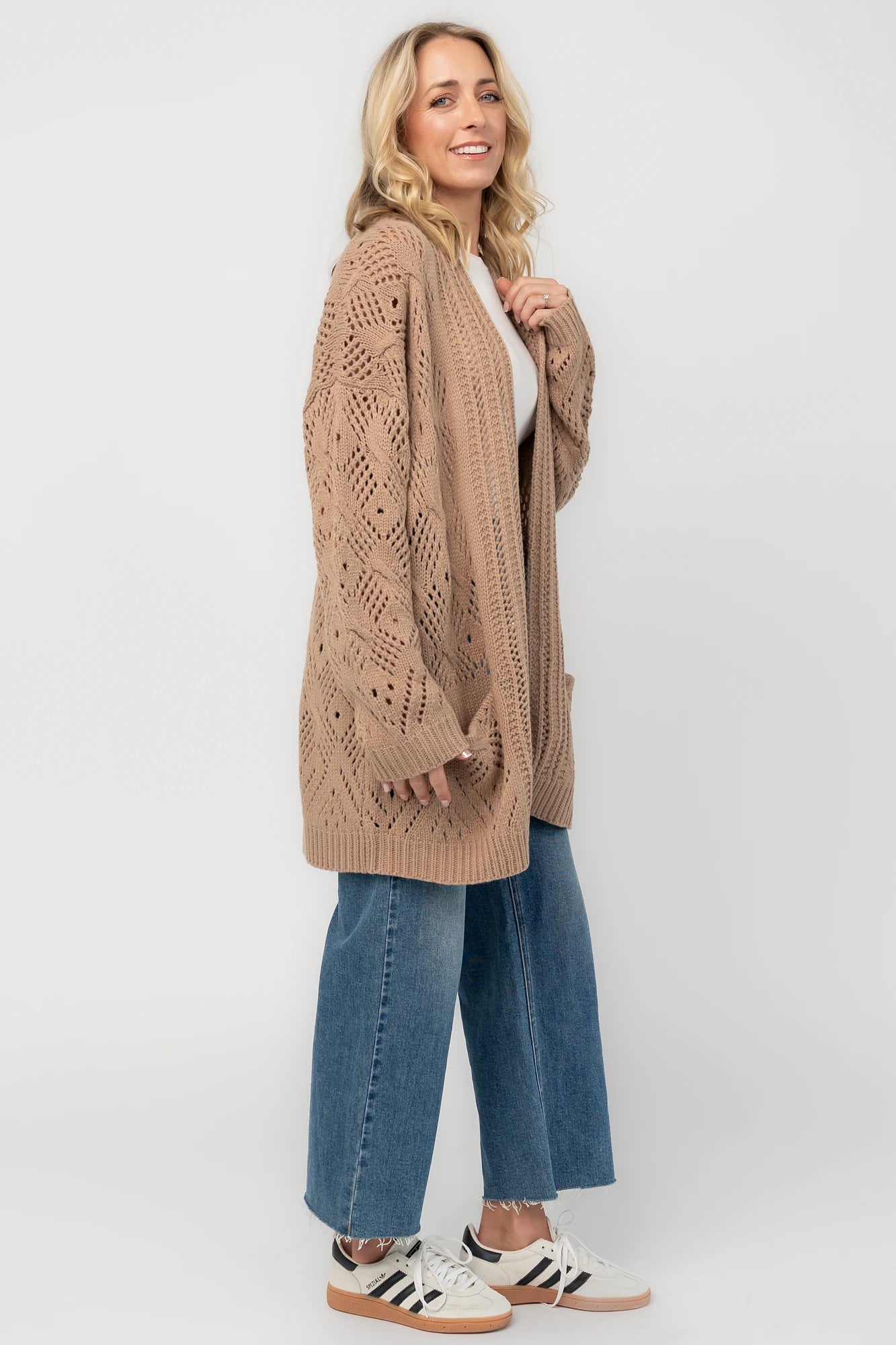 Loeb Knit Cardigan | Light Mocha