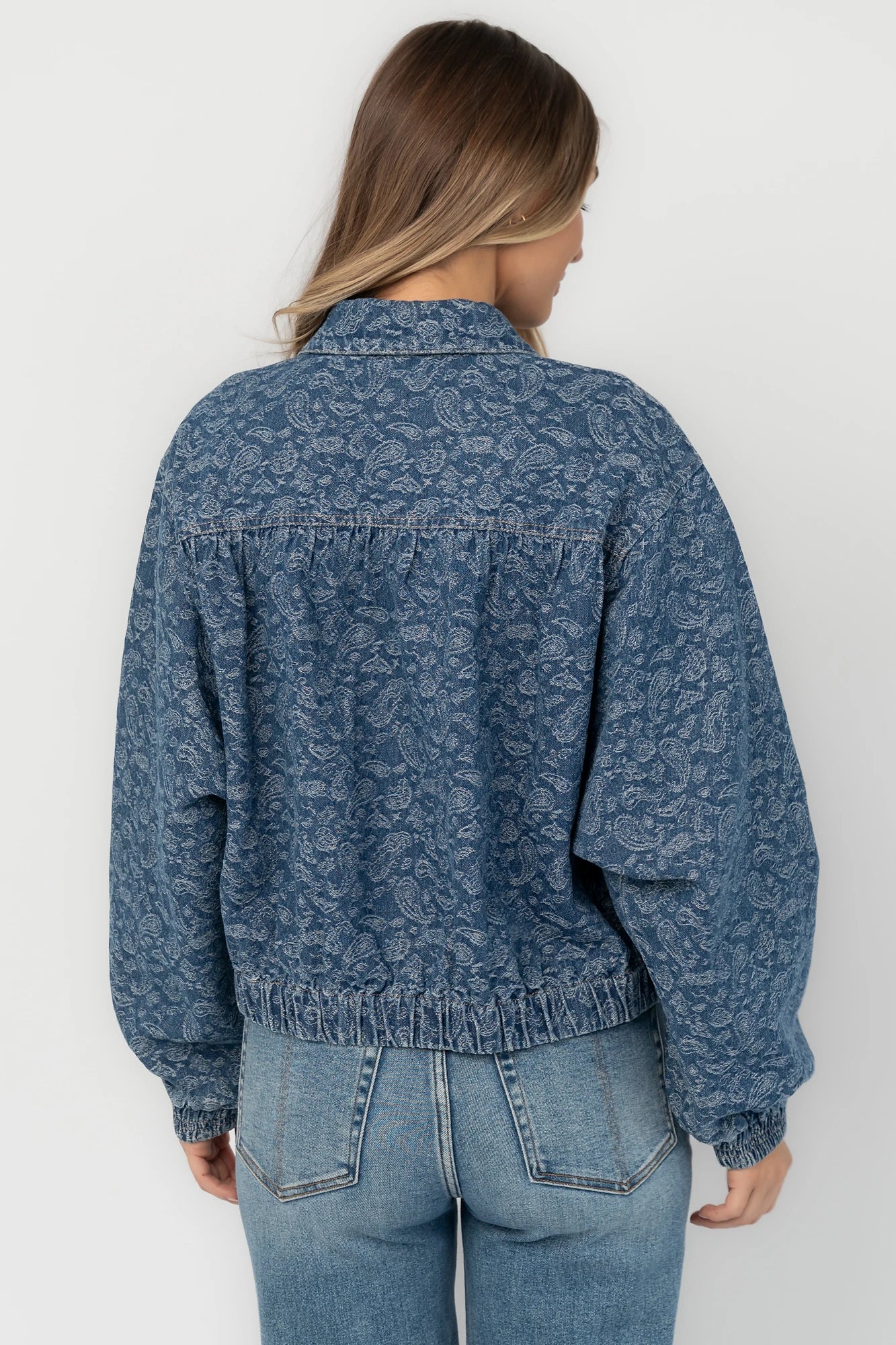 Cody Jacket | Medium Wash Print