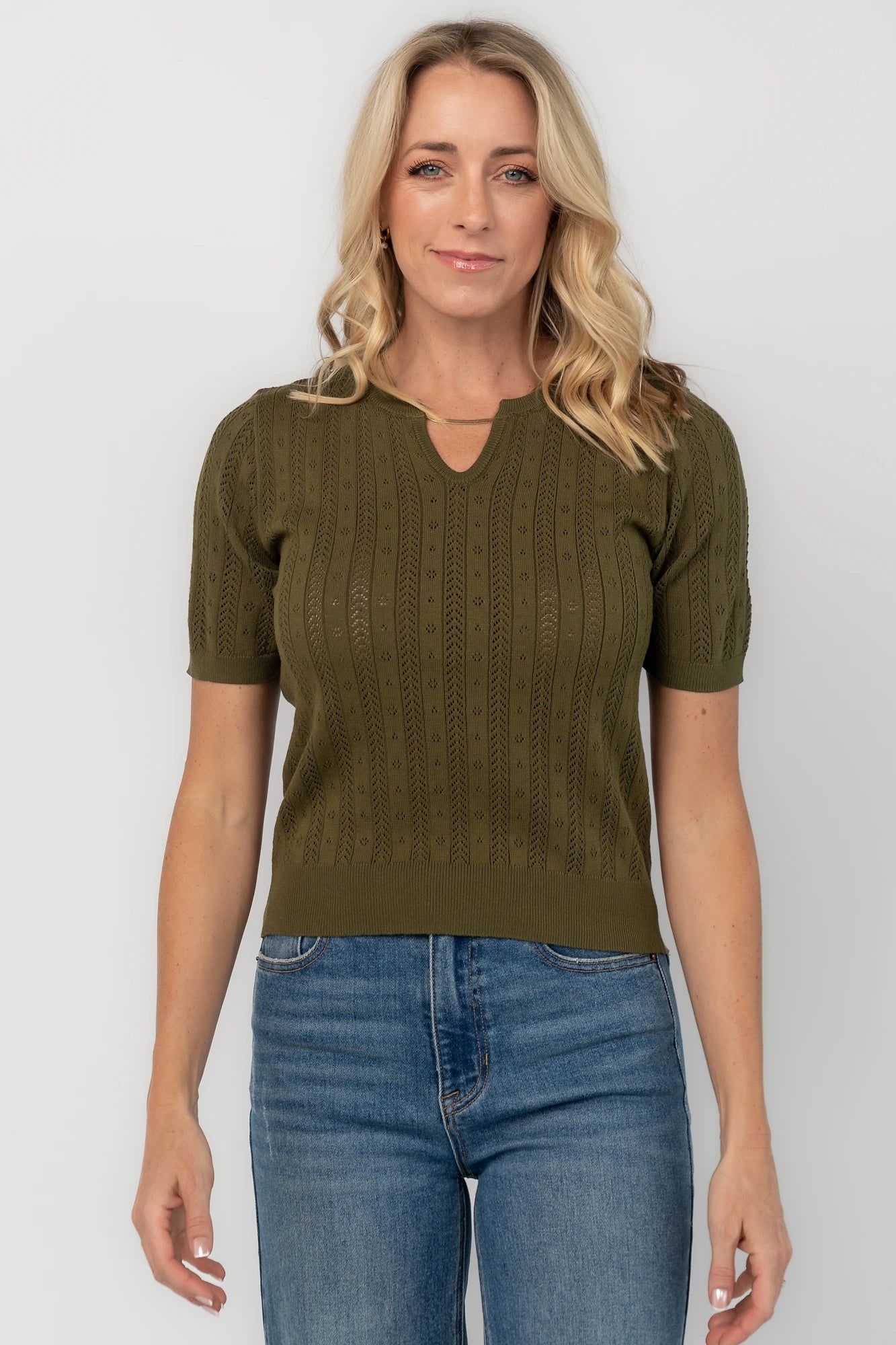Perry Knit Top | Olive