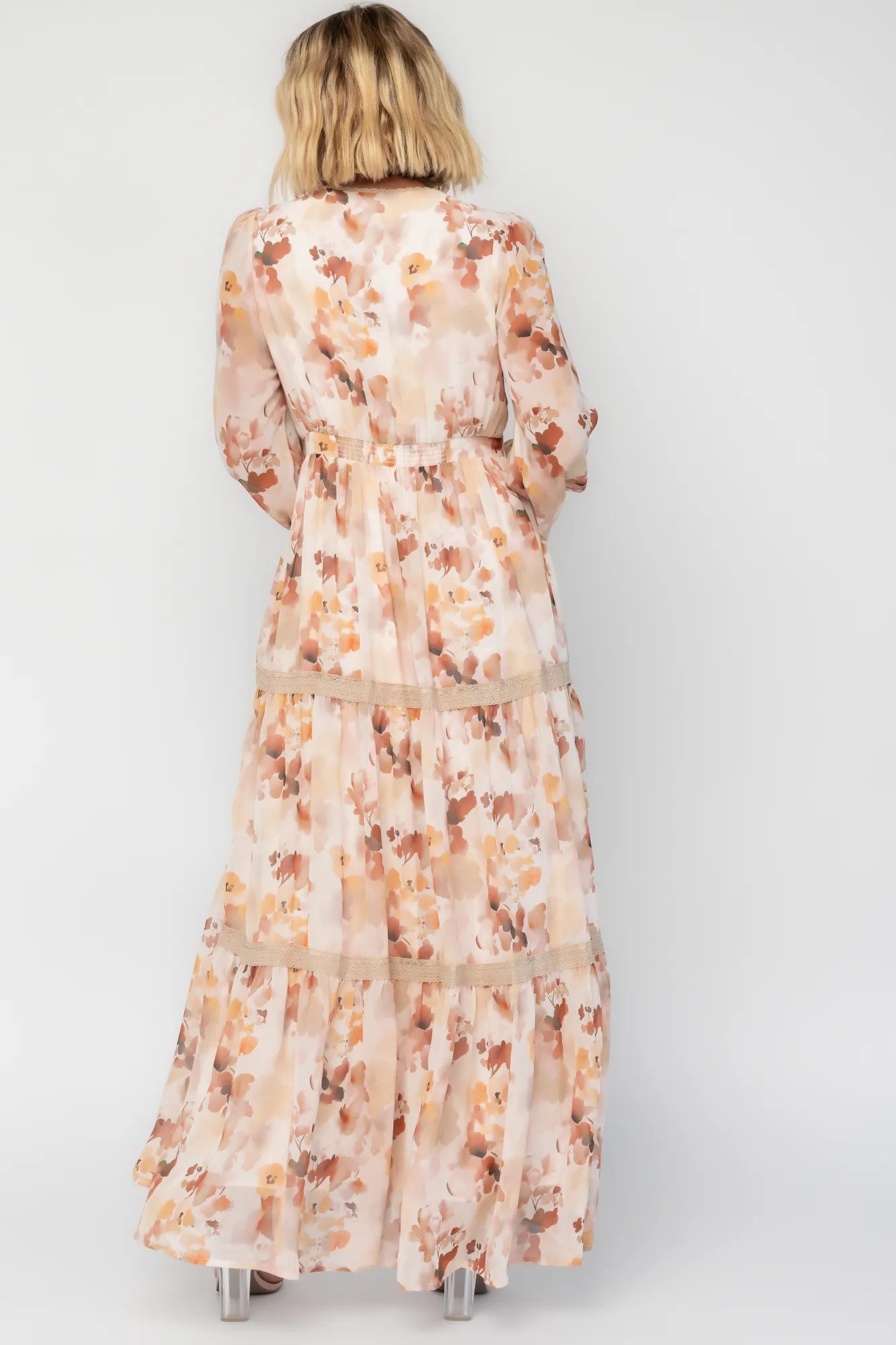 Langley Maxi Dress | Warm Abstract Floral