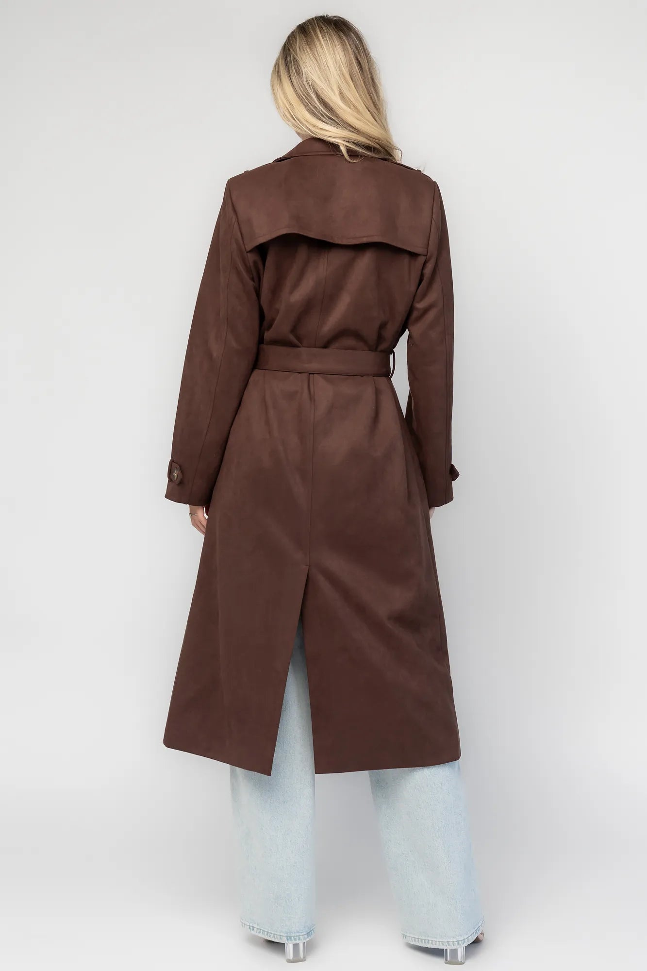 Carnegie Coat | Brown Suede