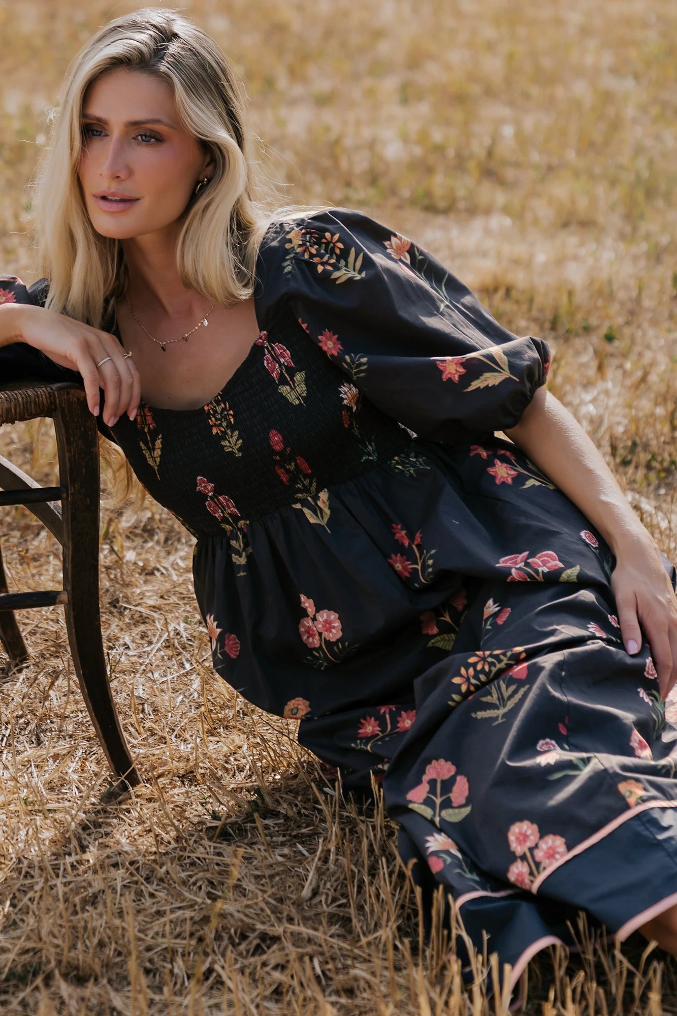 Fern Maxi Dress | Navy Floral