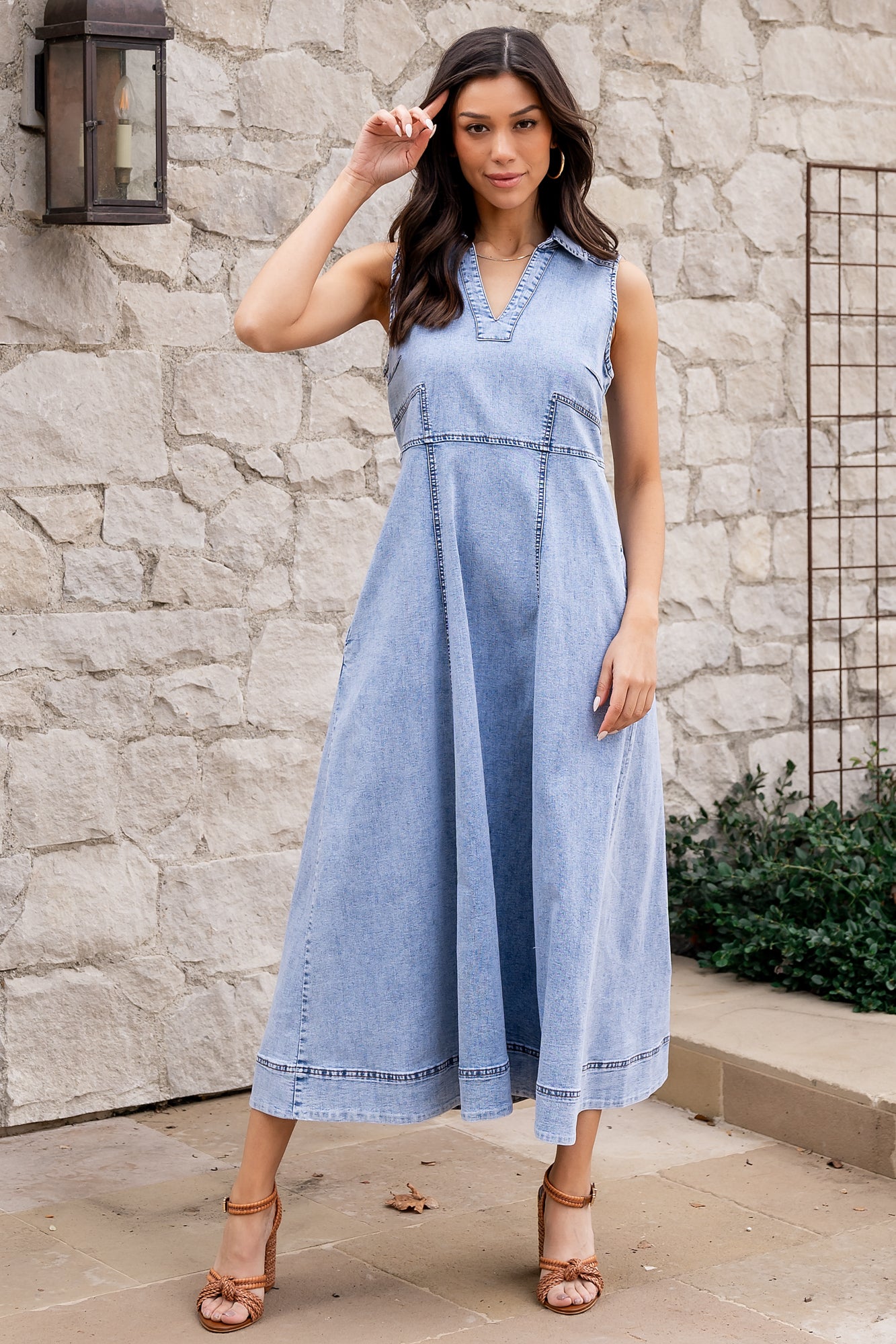 Georgia Sleeveless Midi Dress
