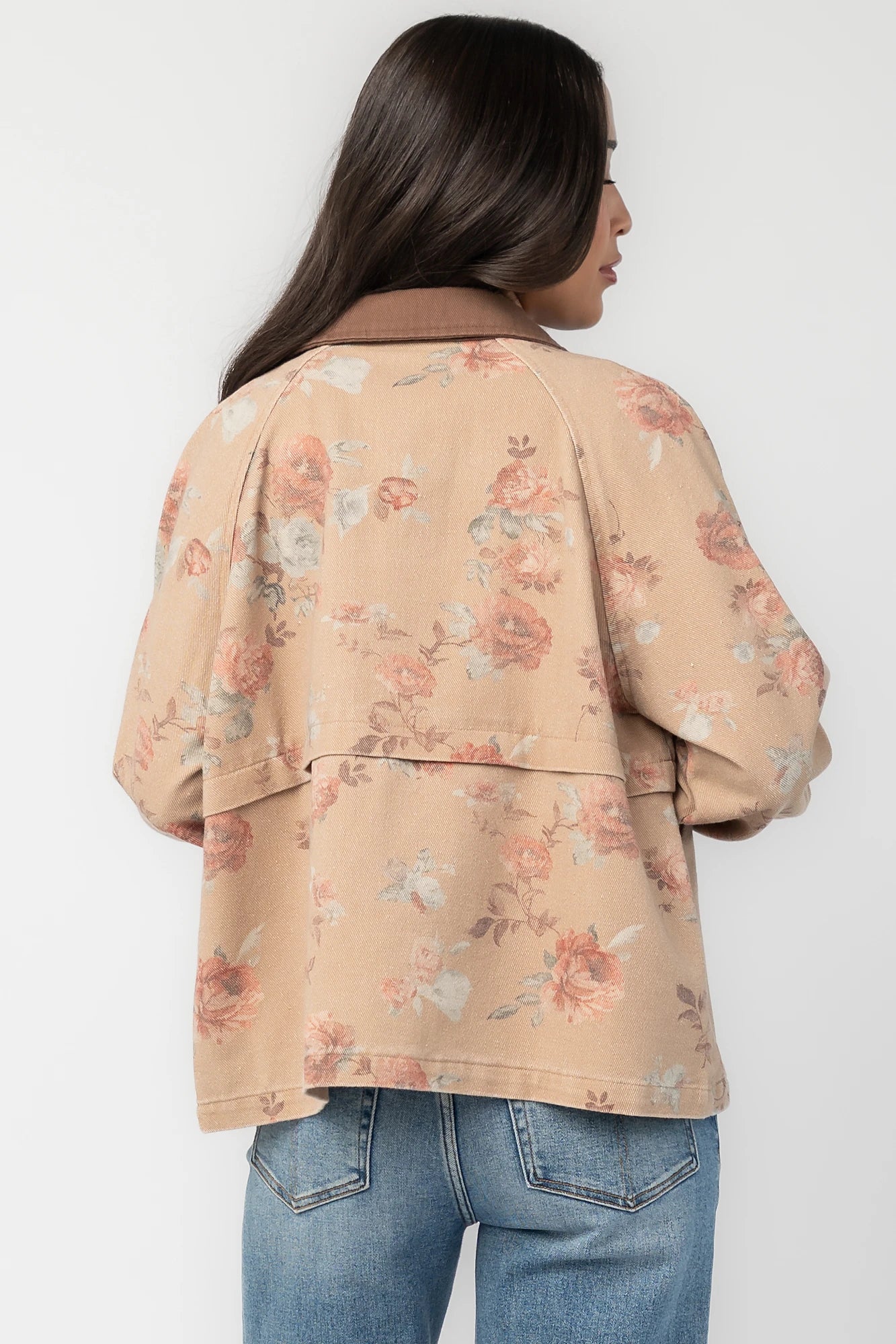 Lori Lightweight Jacket | Natural Floral