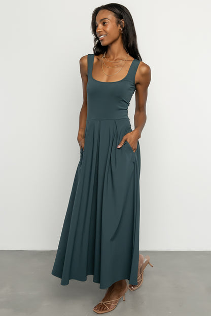 Giavanna Maxi Dress | Dark Green