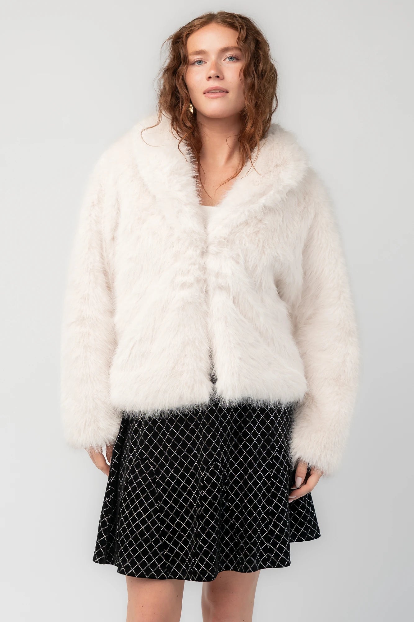 Jubilee Faux Fur Coat | Ivory
