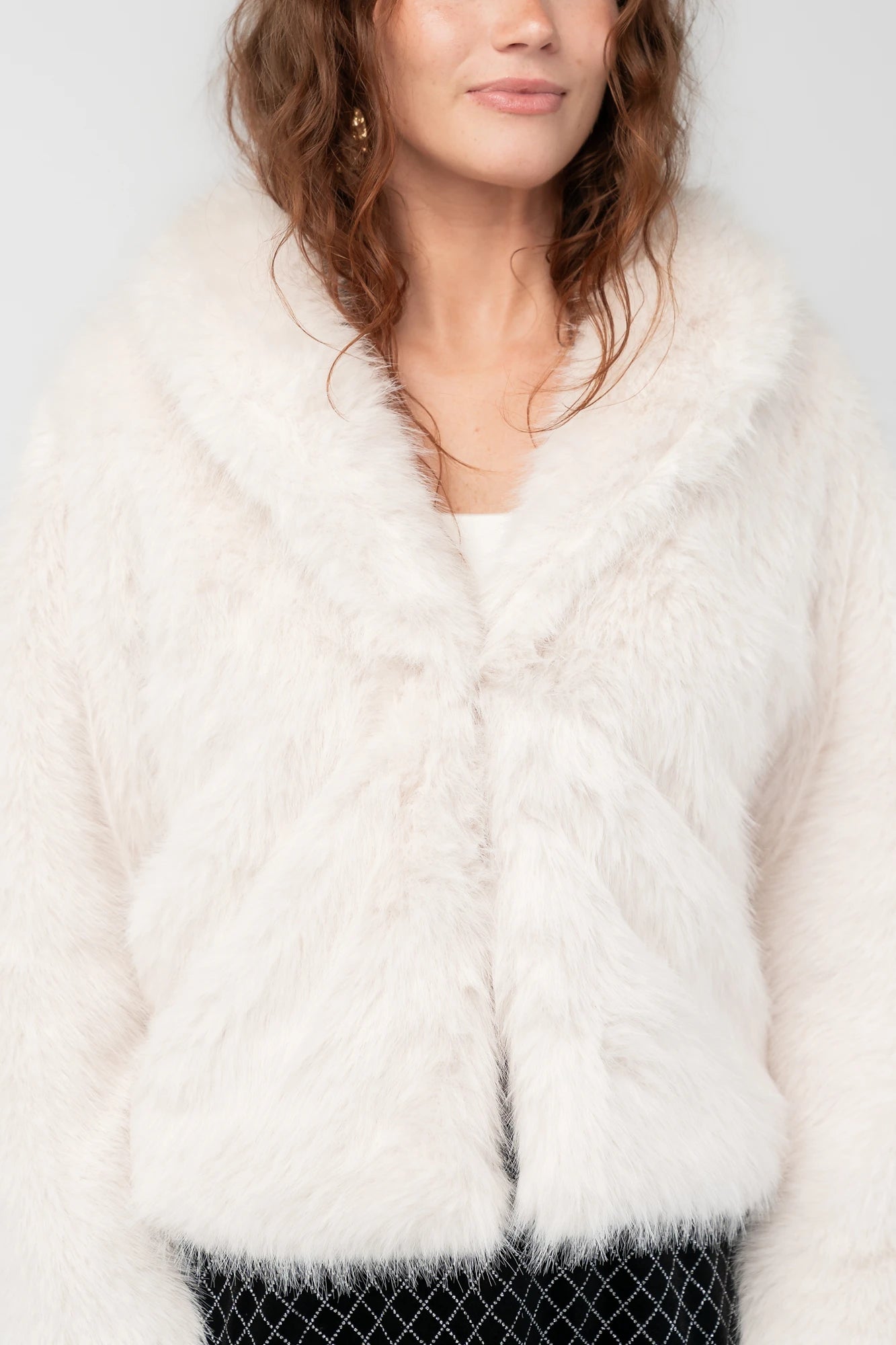 Jubilee Faux Fur Coat | Ivory
