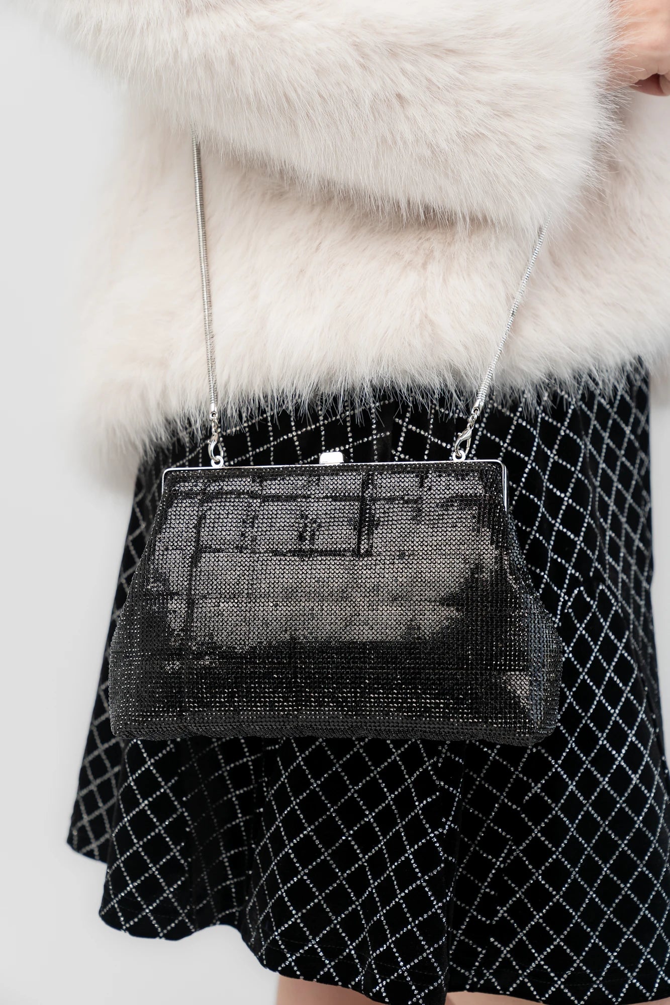 Starlight Evening Clutch Bag | Black