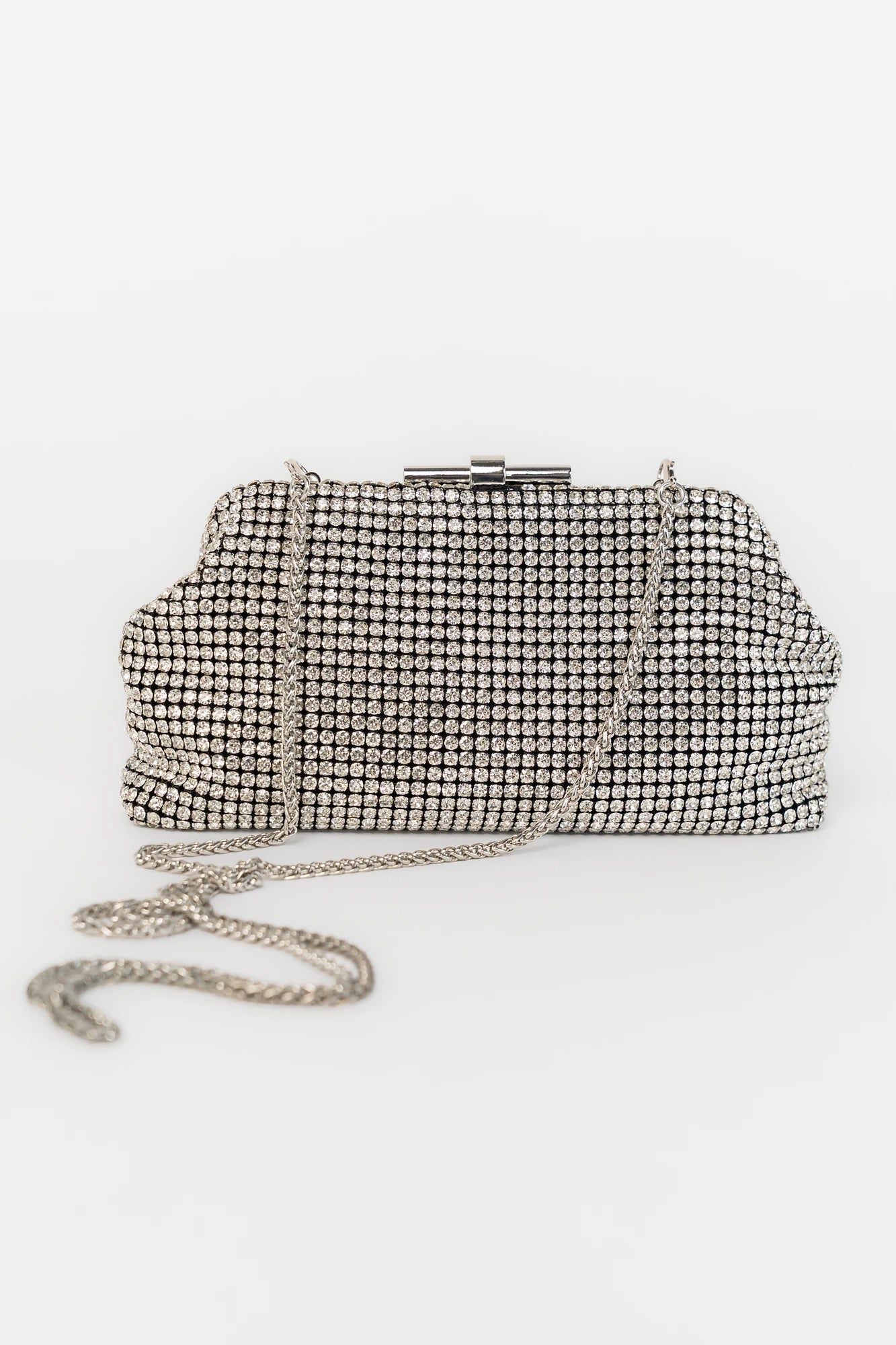 Julie Evening Clutch Bag | Silver