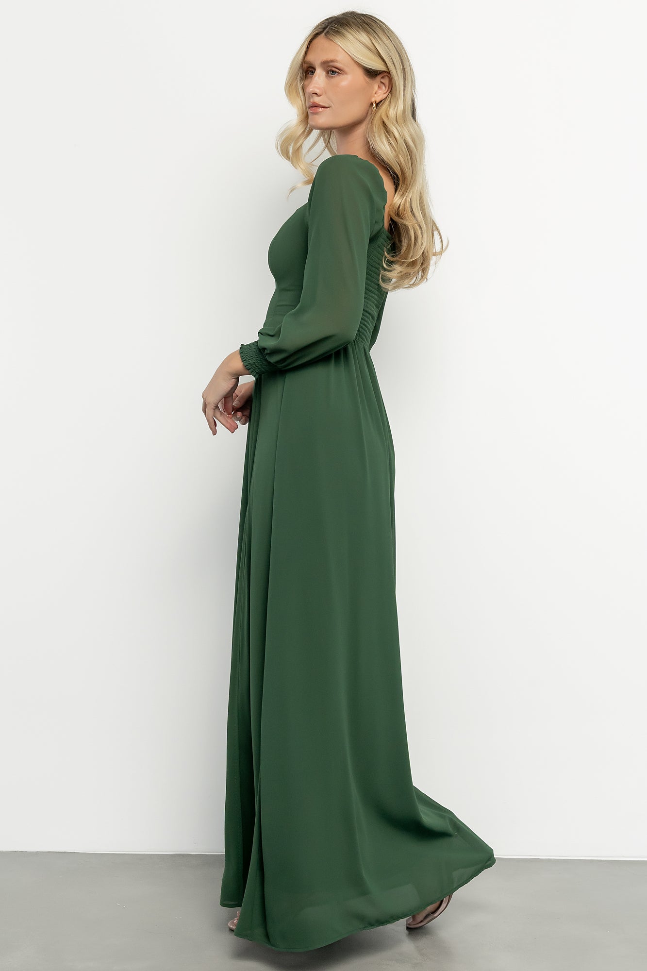 Giselle Maxi Dress — Evergreen Chiffon | Baltic Born