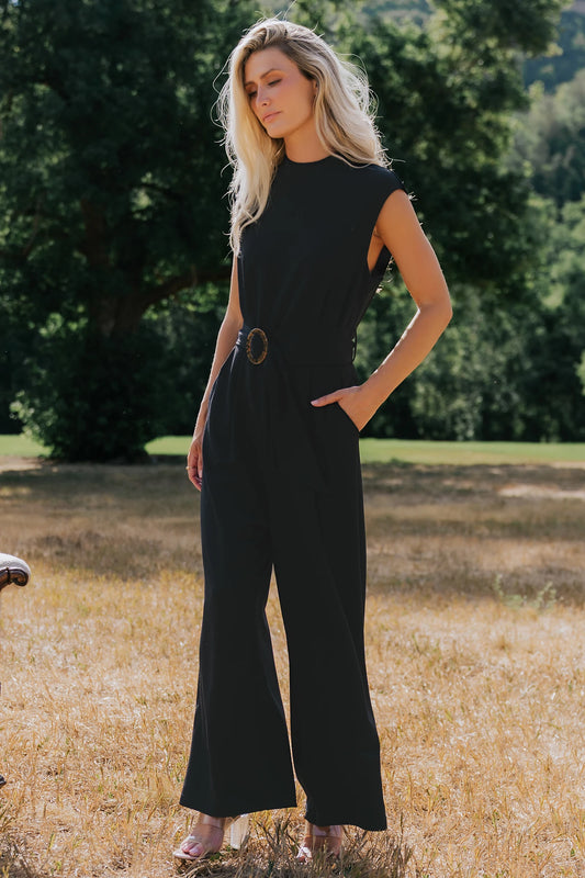 Adelia Tailored Jumpsuit | Black