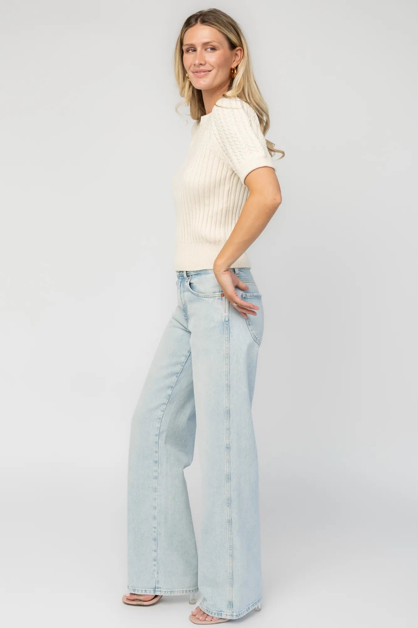 Linden Sweater Top | Ivory