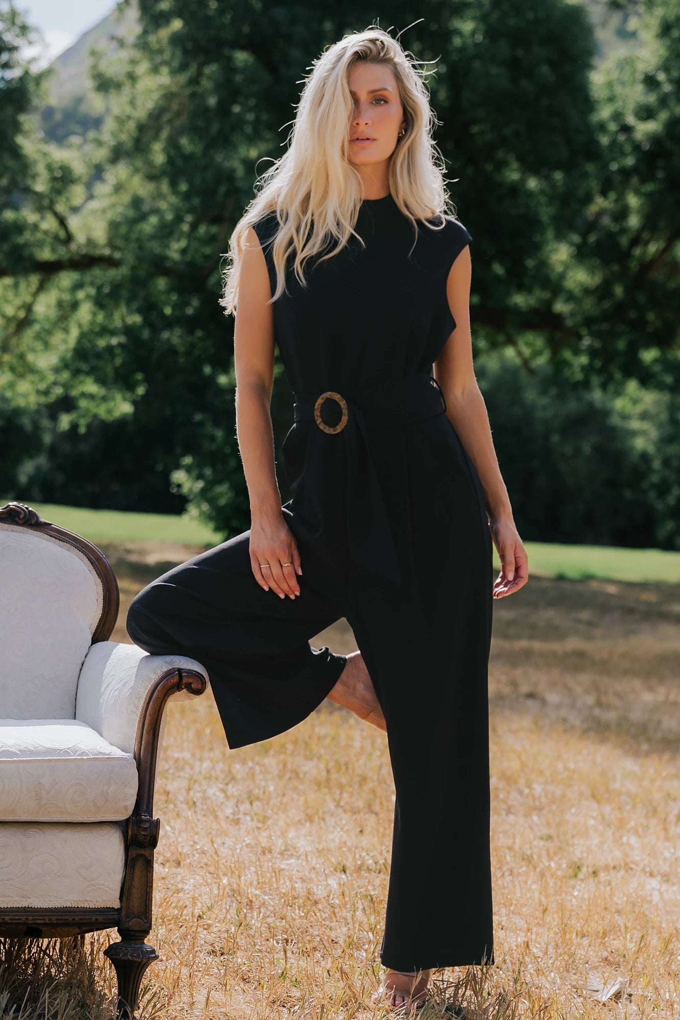 Adelia Tailored Jumpsuit | Black