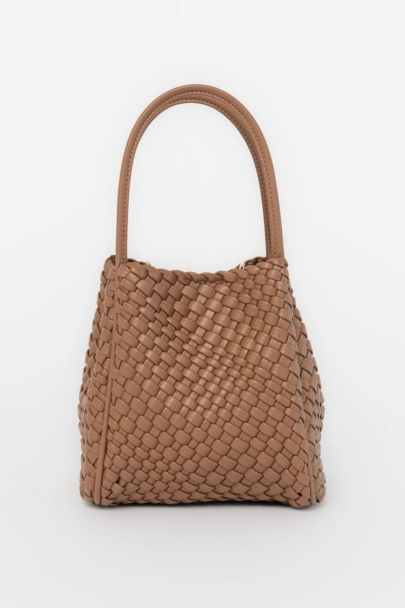 Simone Woven Tote Bag | Cognac