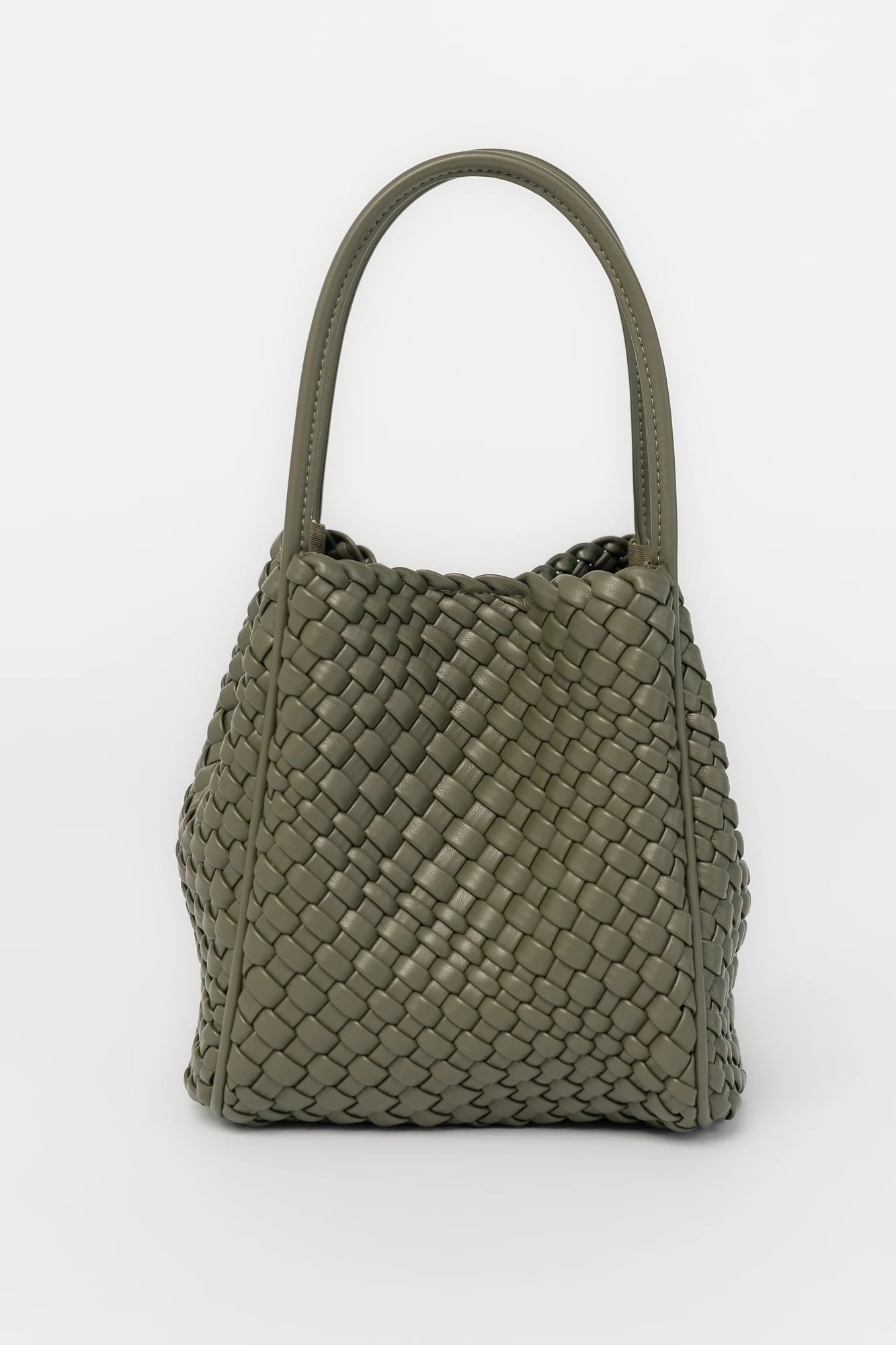 Simone Woven Tote Bag | Dark Olive