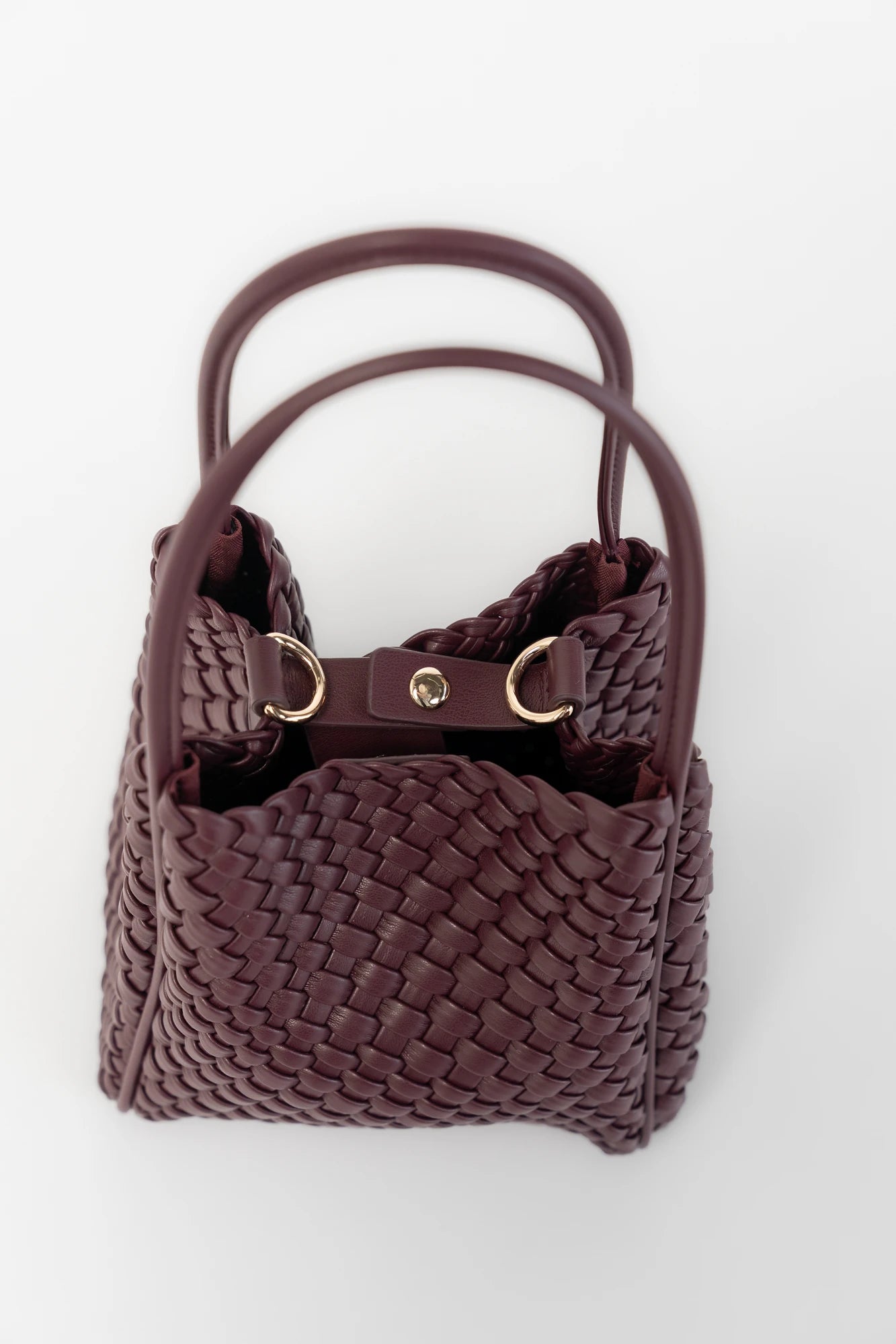 Simone Woven Tote Bag | Wine