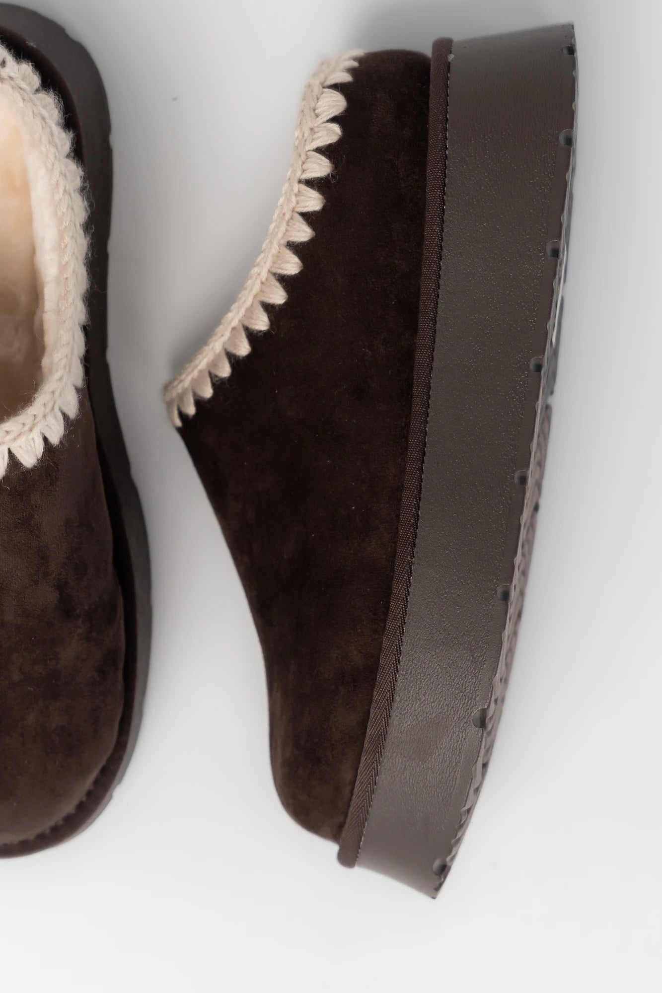 Pamela Platform Cozy Mule Slippers | Chocolate