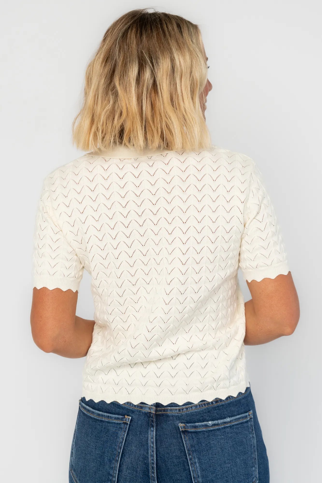Barclay Knit Top | Cream
