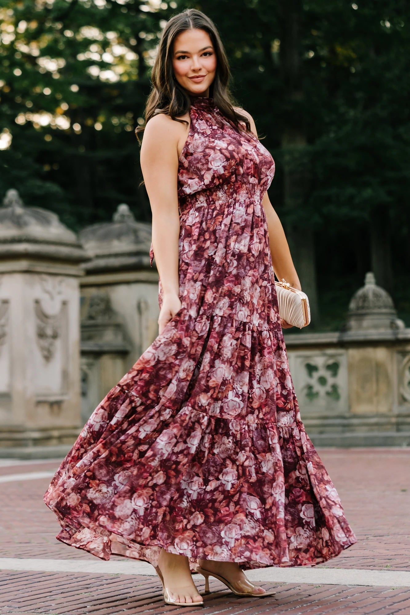 Pulitzer Maxi Dress | Burgundy Floral