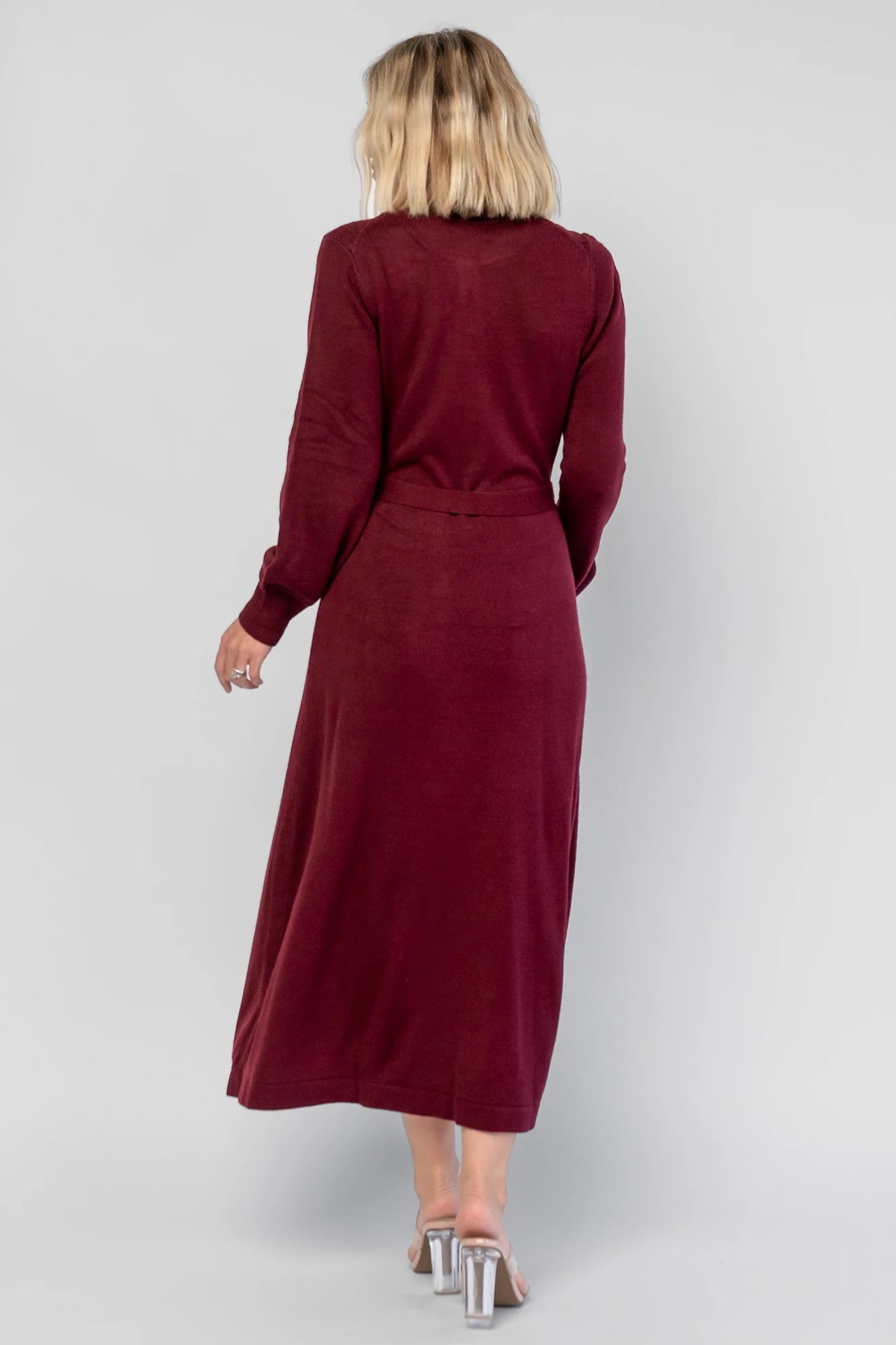 Camilla Sweater Dress | Wine