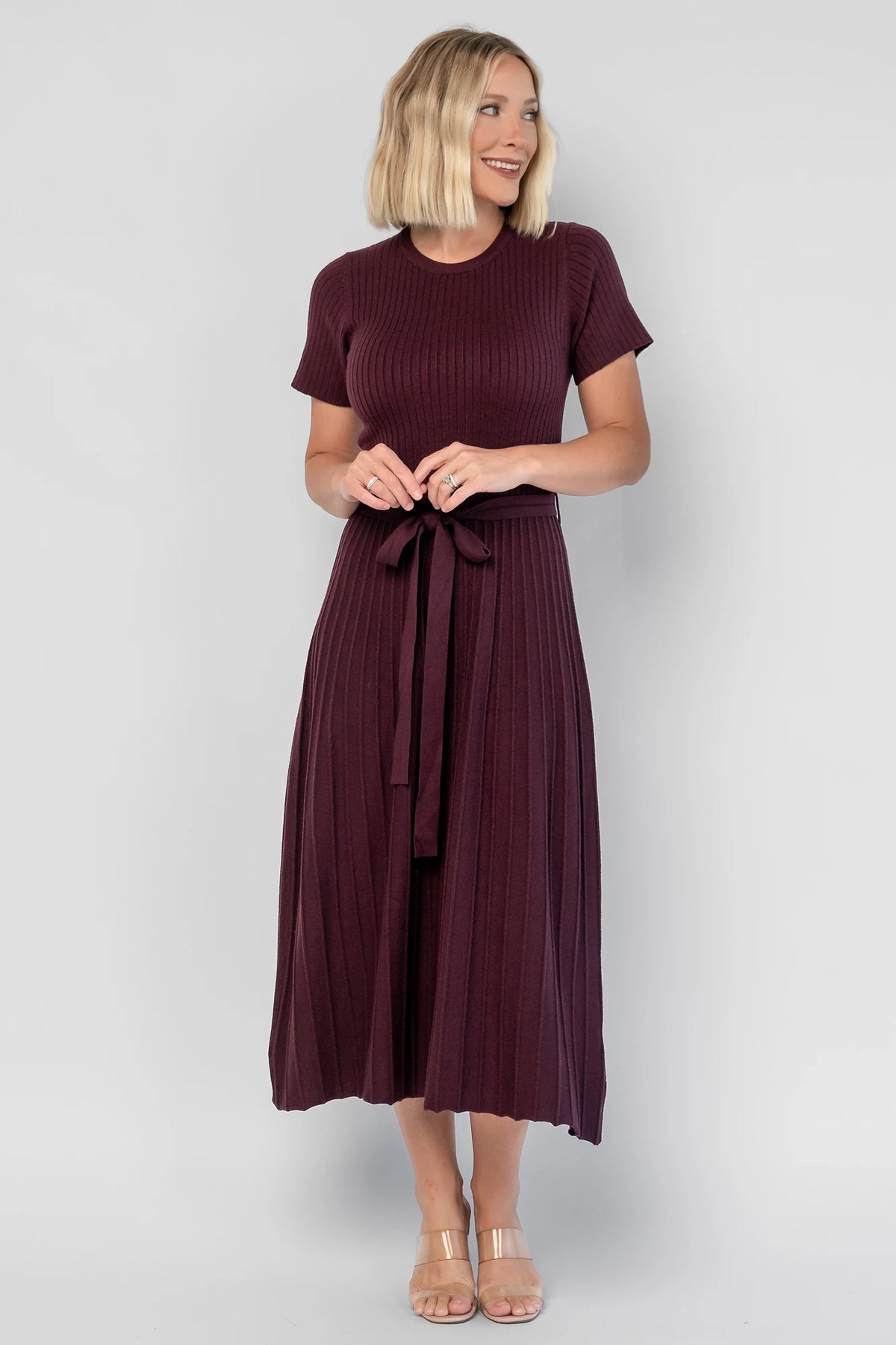 Jessamine Midi Dress | Dark Plum